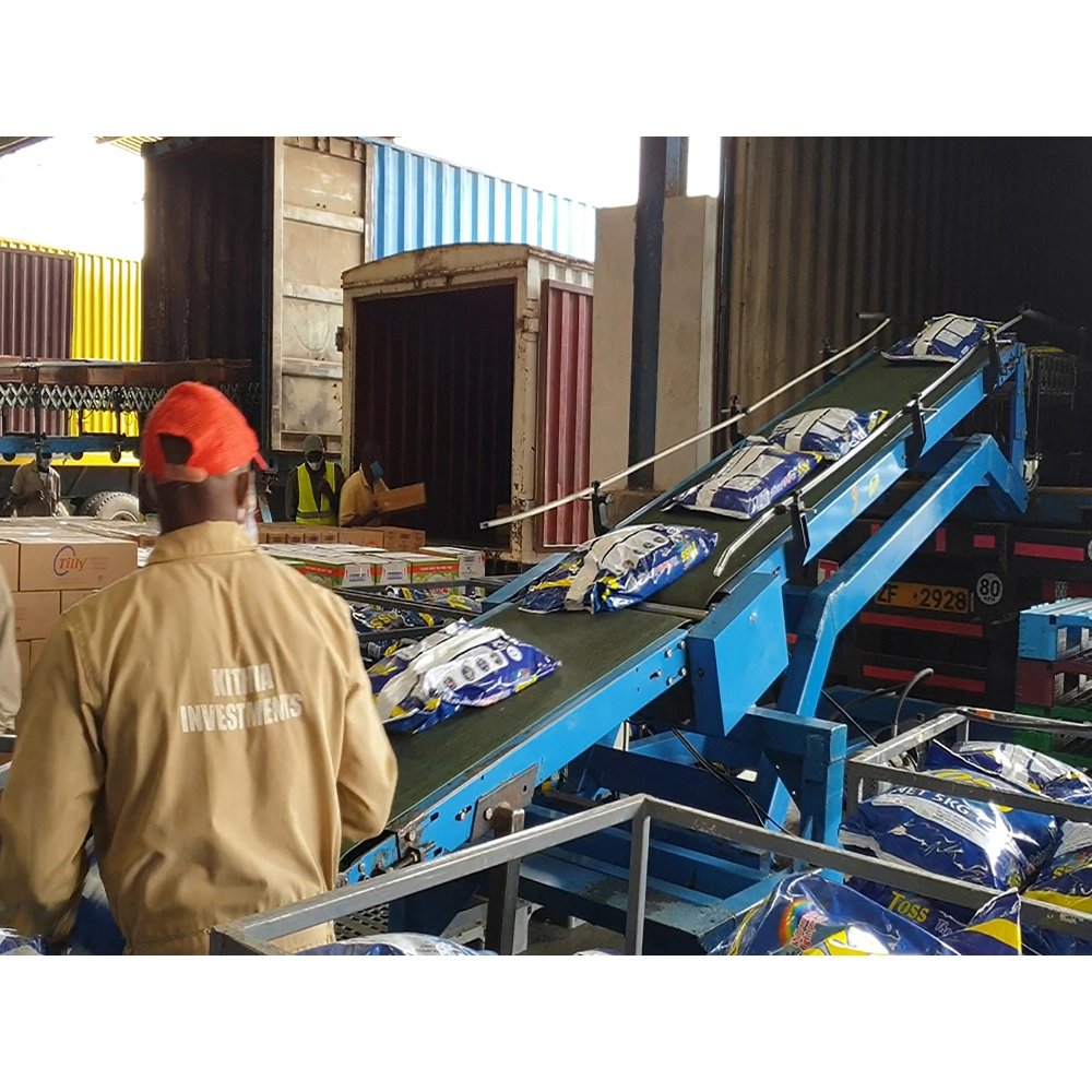 High standard efficiency incline heavy duty conveyor for truck loading and unloading 1