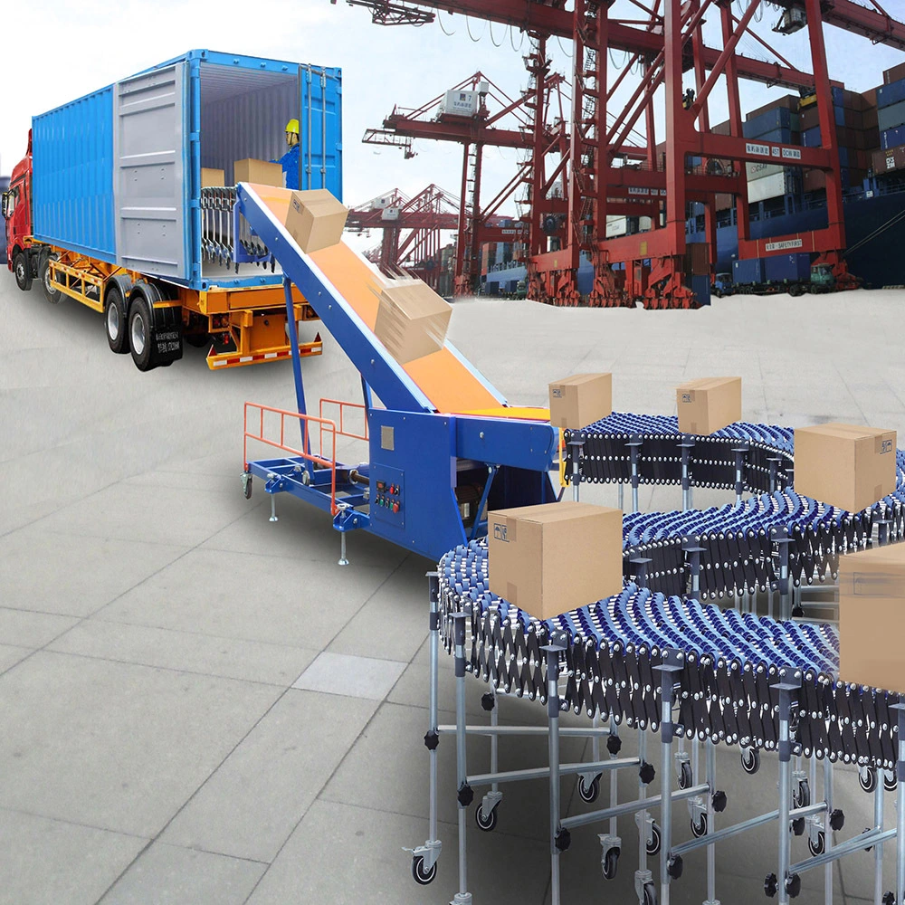 Truck Loading Conveyor Telescopic Belt Conveyor System Load in Container Machine1 1