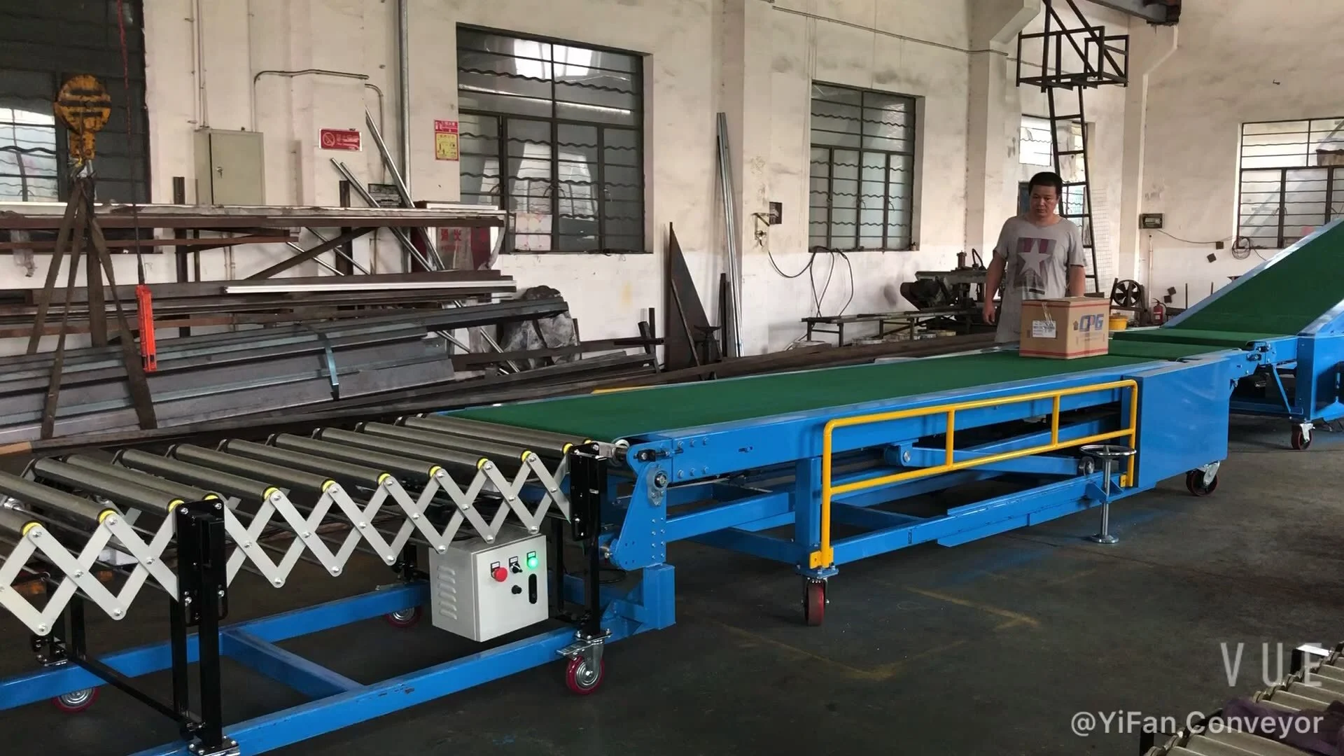Low price of vehicle automatic unloading and loading conveyor1 1