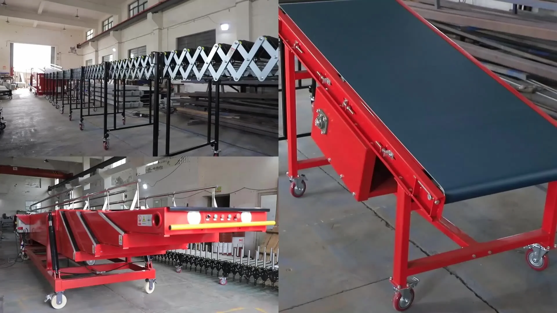 40ft container truck loading and unloading belt conveyor 1