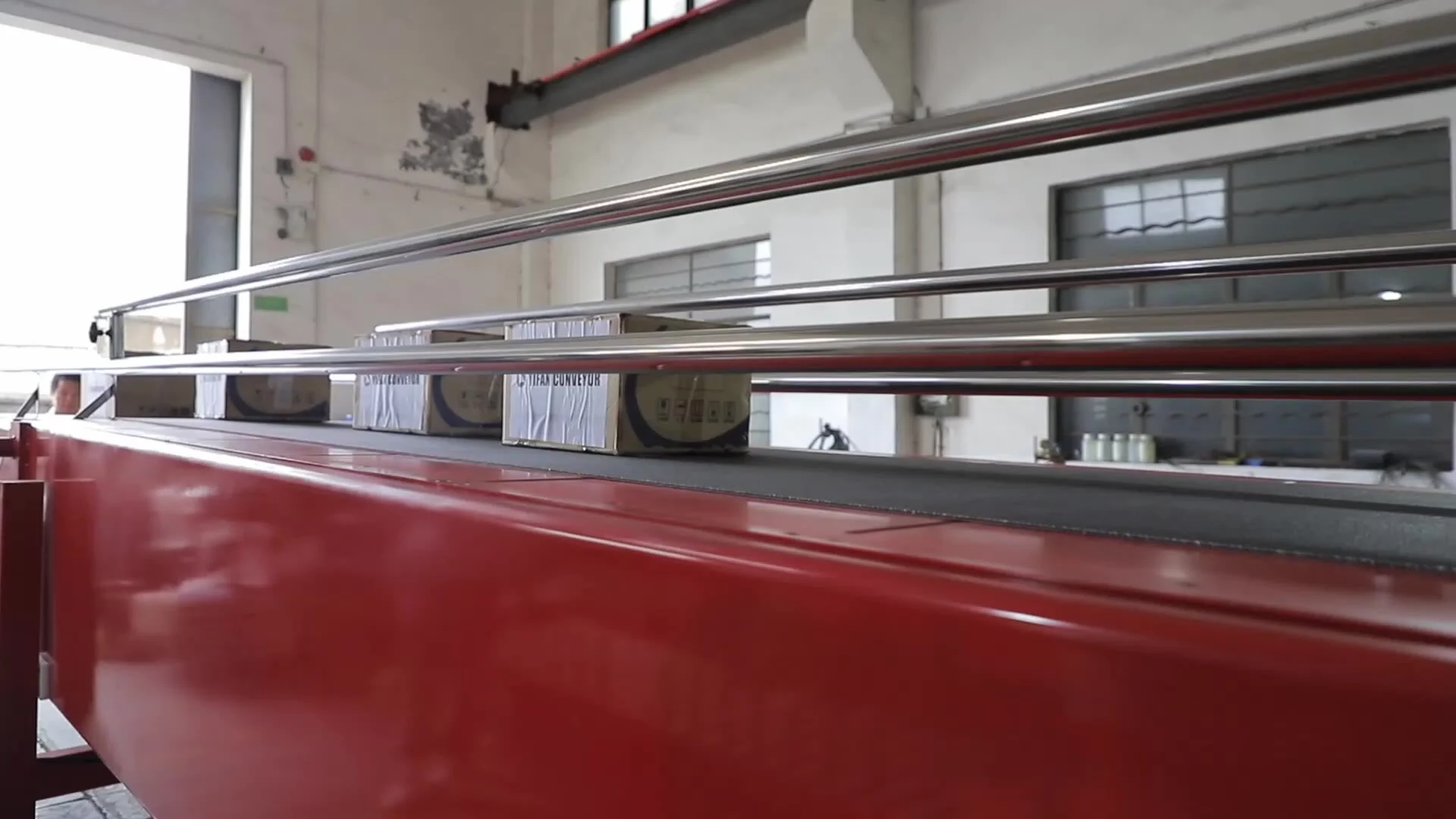 Mobile telescopic belt conveyor with two side guide 1
