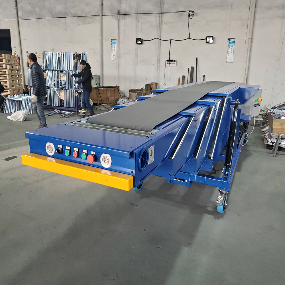 Telescopic Loading and Unloading Belt Conveyor for 40ft Containers ...