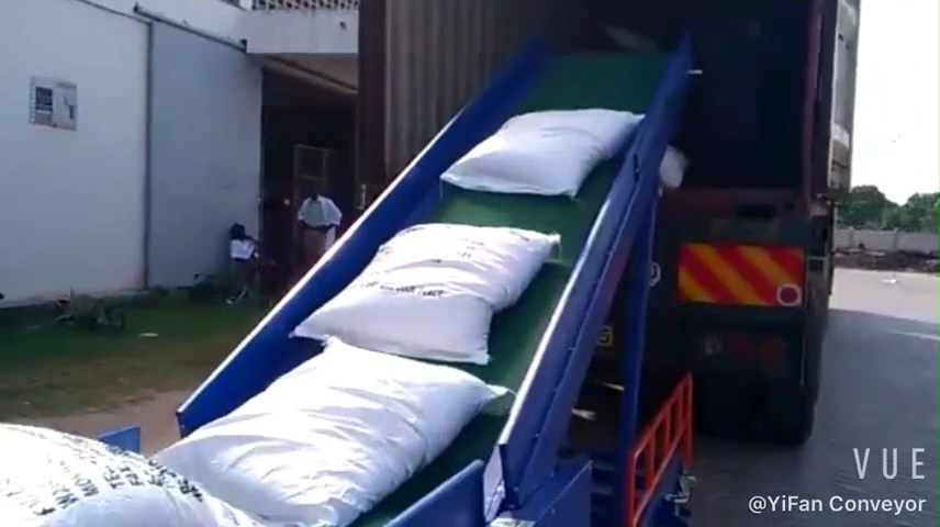 Portable Grain Truck Unloading System Transition Conveyor Belt Loader Conveyor1 1