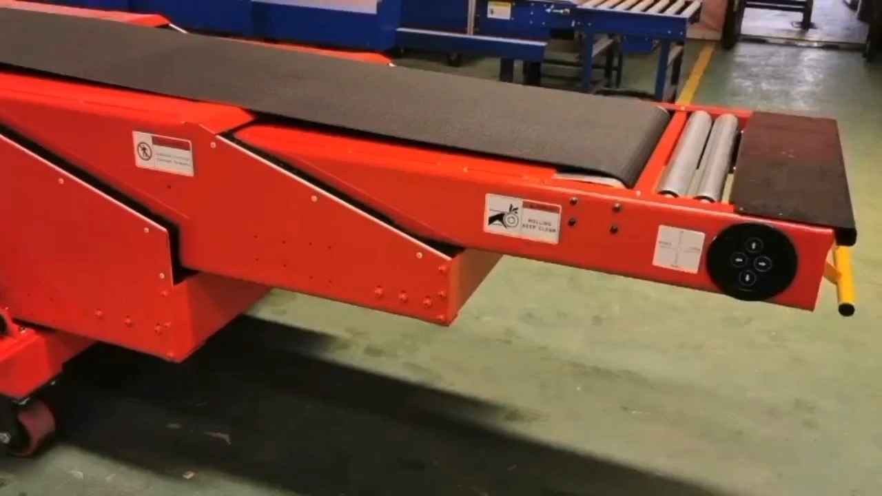 Factory price newest telescopic belt conveyor for truck unloading1 1