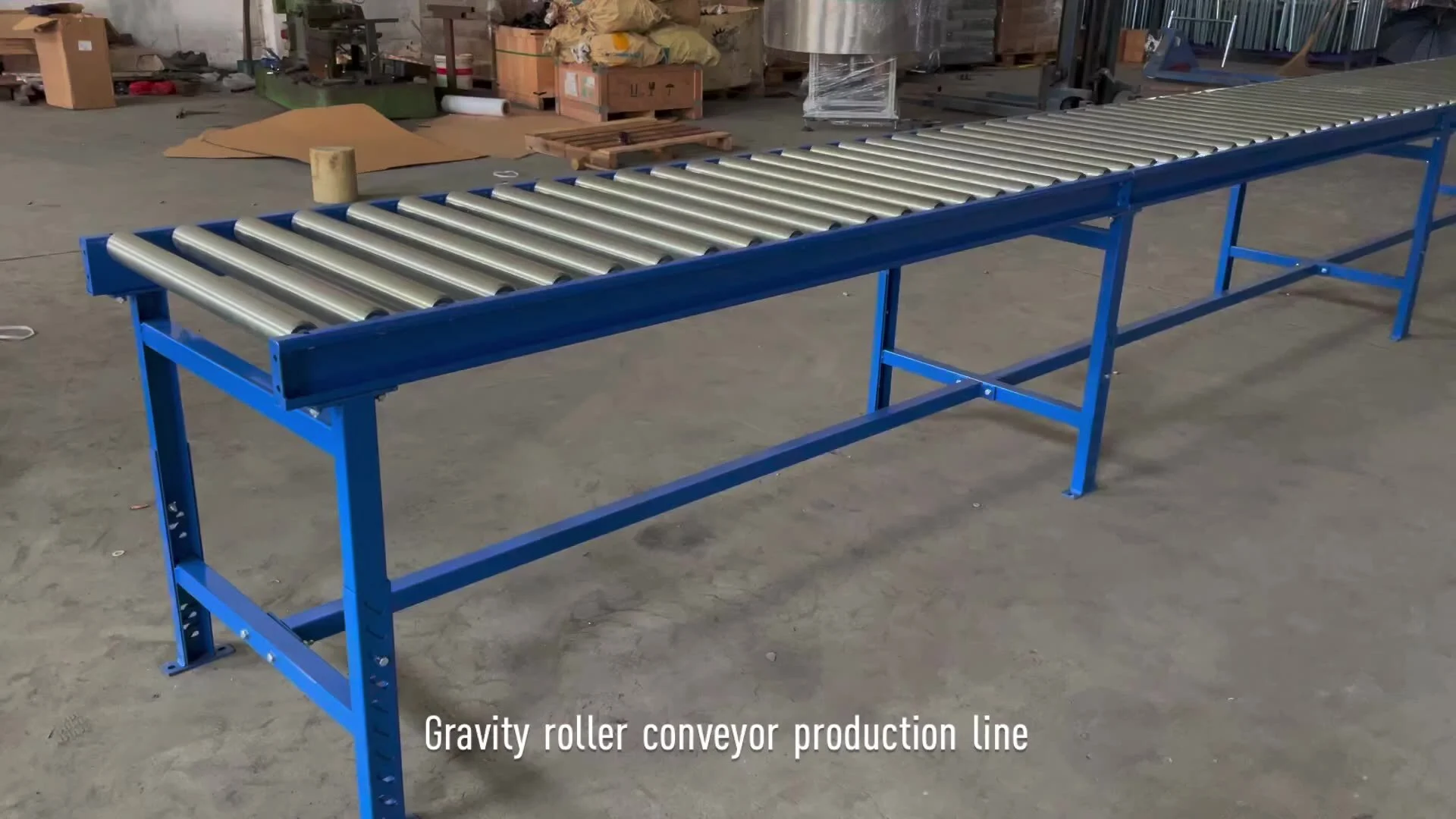 Factory Custom Carbon Steel Gravity Conveyor Roller/Roller Bed Conveyor 1