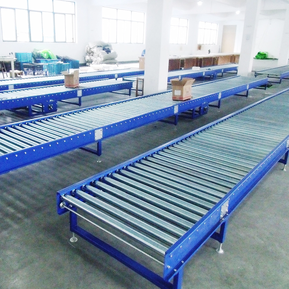 Powered heavy duty double sprocket roller conveyor for pallet 1