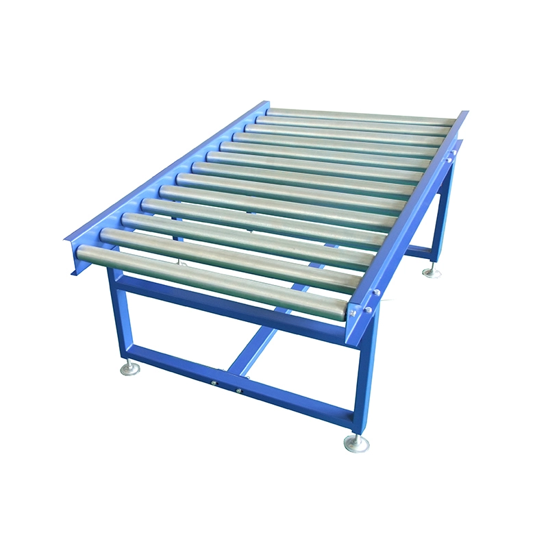 Adjustable gravity roller conveyor assembly line 1