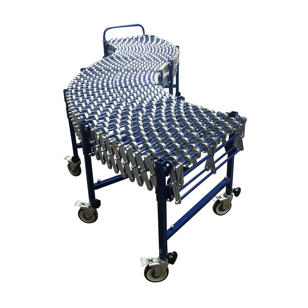 Aluminum Skate Wheel Gravity Conveyors Flexible Roller Conveyor Rail ...
