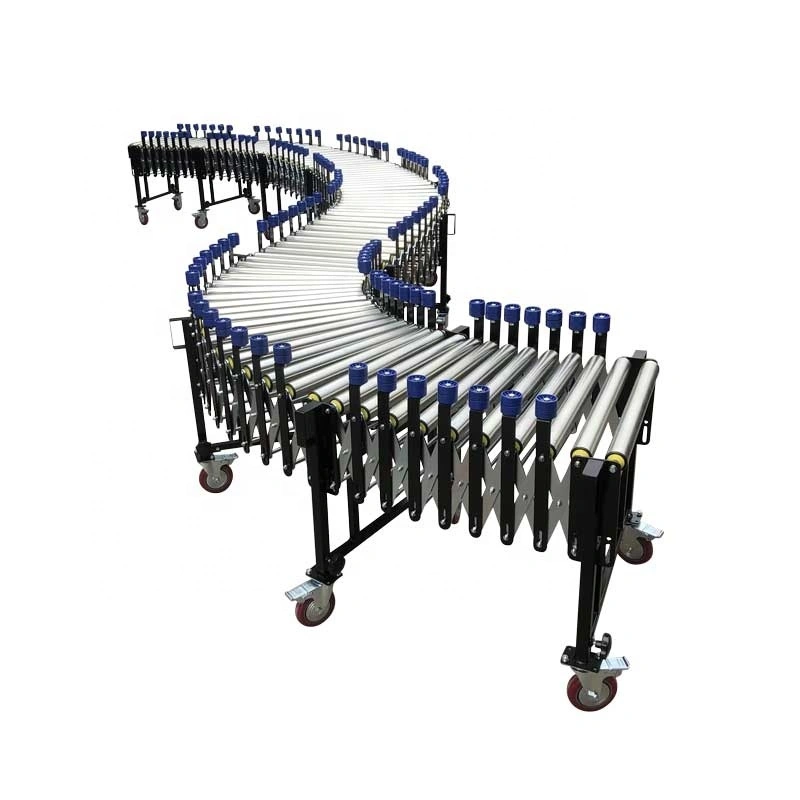 Factory direct sell small flexible steel roller conveyor for unloading1 1