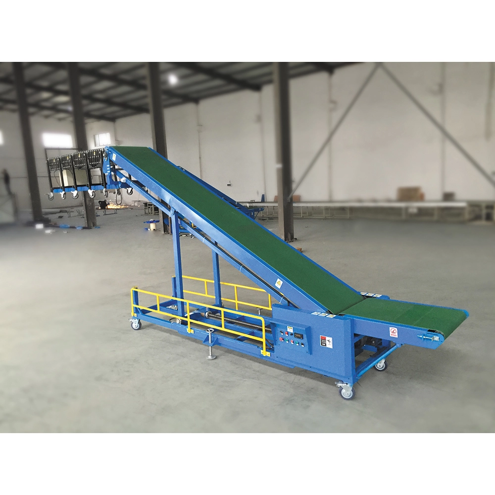 Automatic truck load belt conveyor container load unload system 1