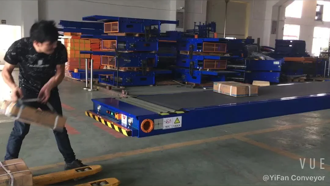 Hot selling 40ft Container loading unloading telescopic belt conveyor1 1