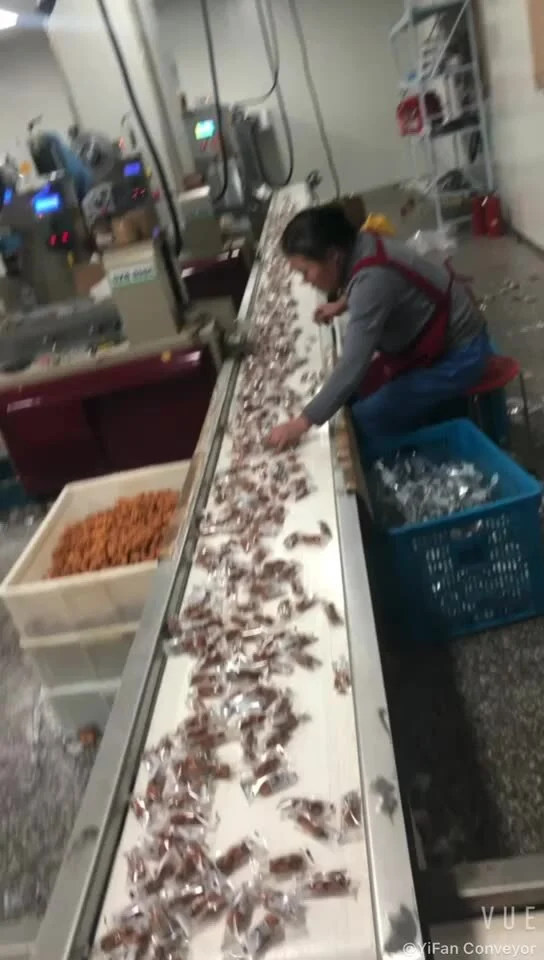 Cinta transportadora de acero inoxidable SUS304 para alimentos y dulces 1