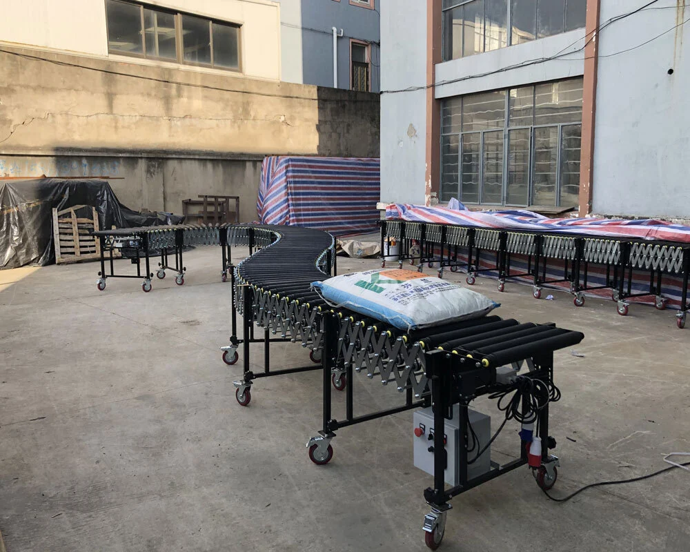 New Products - Flexible Motorized Rubber Coated Roller Conveyor | FPR-RV 1