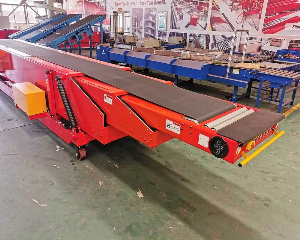 20ft Container Loading Platform Unloading Mobile Telescopic Belt Conveyor 1
