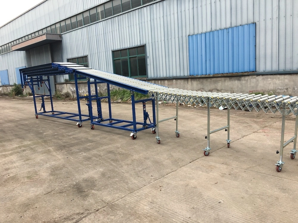 Robust Extendible Gravity Conveyor for Unloading Container Vehicles of all sizes 1
