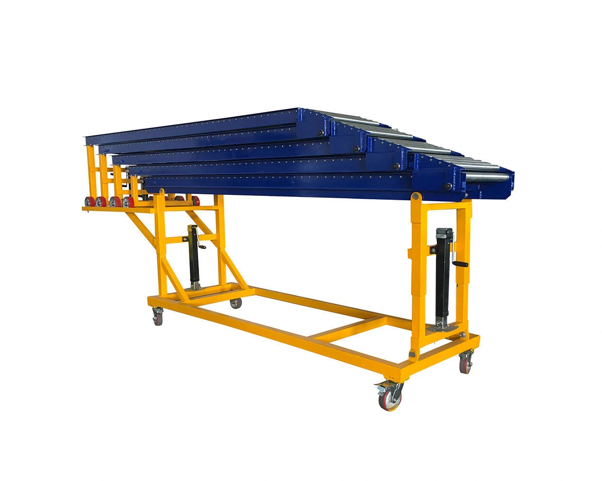 Robust Extendible Gravity Conveyor for Unloading Container Vehicles of all sizes1 1