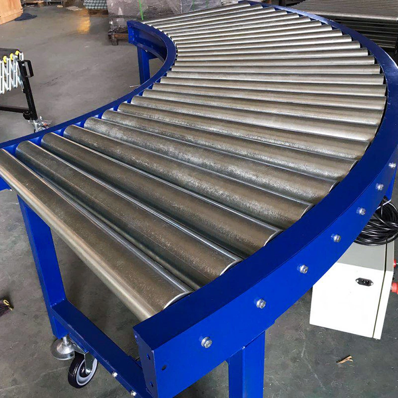 90 Degree Motorized Roller Curve Conveyor 1
