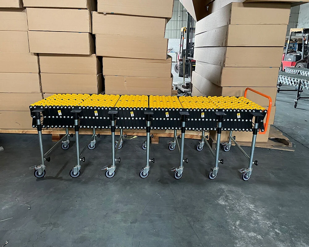 18'' and 24'' Flexible Plastic/Steel Skate Wheel Conveyor 1