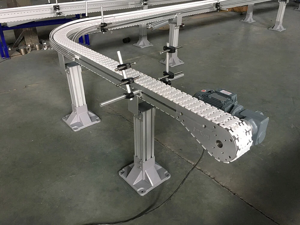 Transportador de cadena flexible de plástico al por mayor con marco de aluminio de China-YiFan Conveyor 1