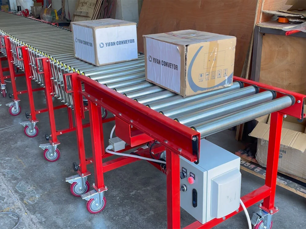 Heavy Load Exapandable/Telescopic Motorized Roller Conveyor 1