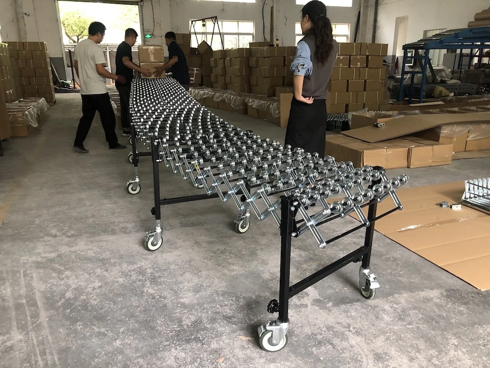 Gravity Flexible Steel Roller Skate Wheel Conveyor 1