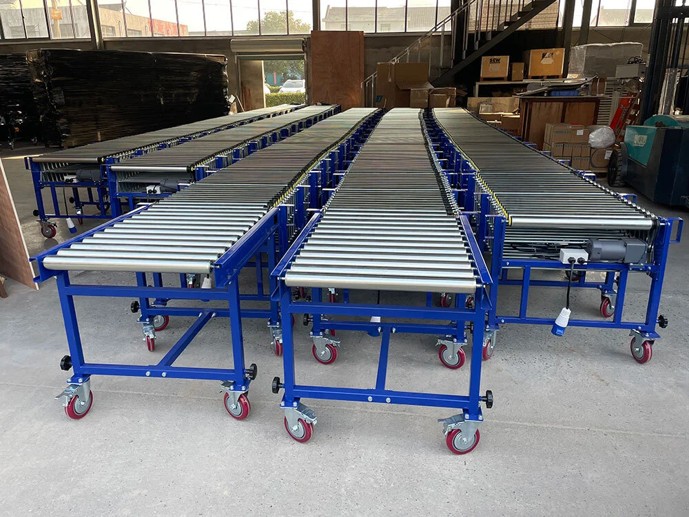 Factory/Warehouse DIY Power Roller Telescopic Conveyor Machine 1