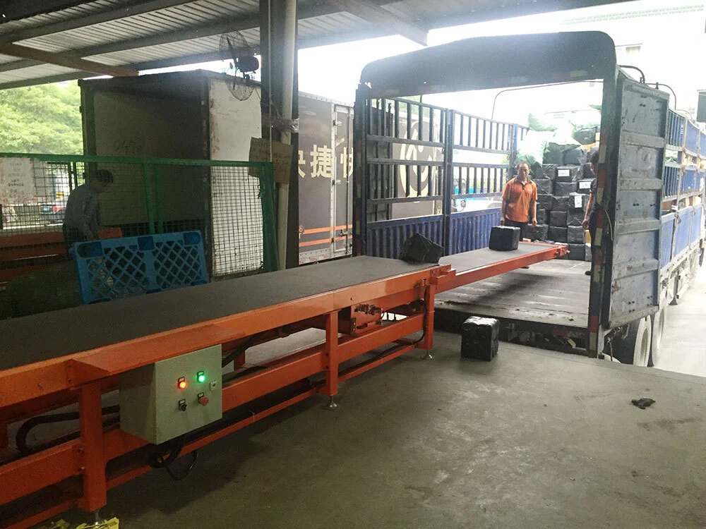 Drawer Type Truck Loader,Two Level Belt Conveyor for Loading Only 1