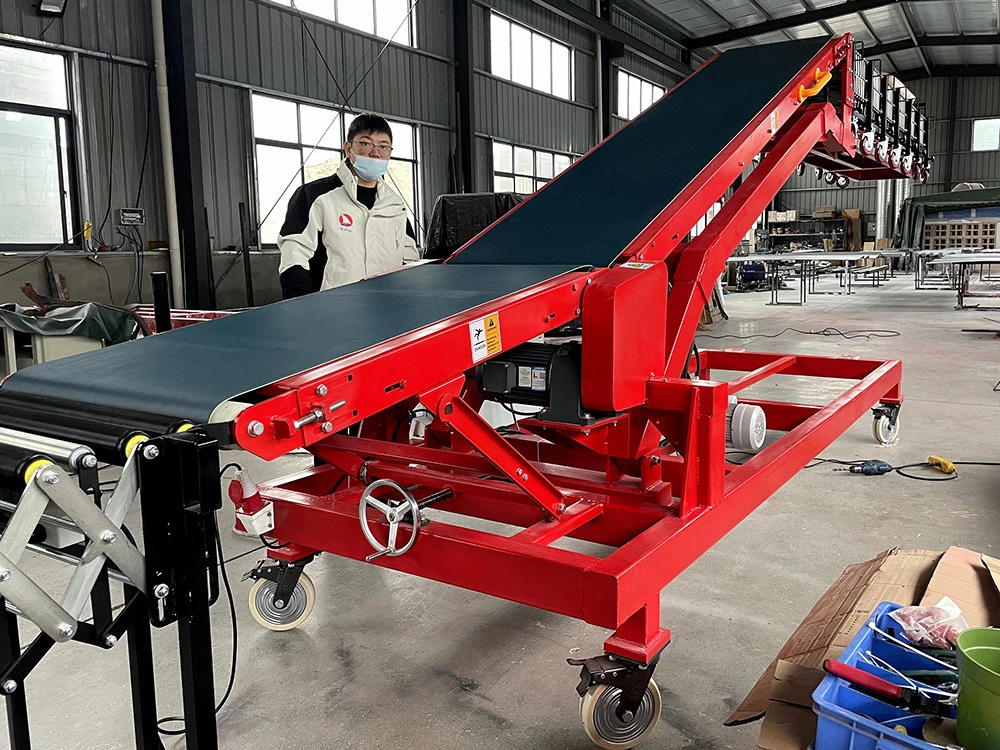 Customized Unloading and Stacking Conveyor System from trucks/containers to warehouse 1