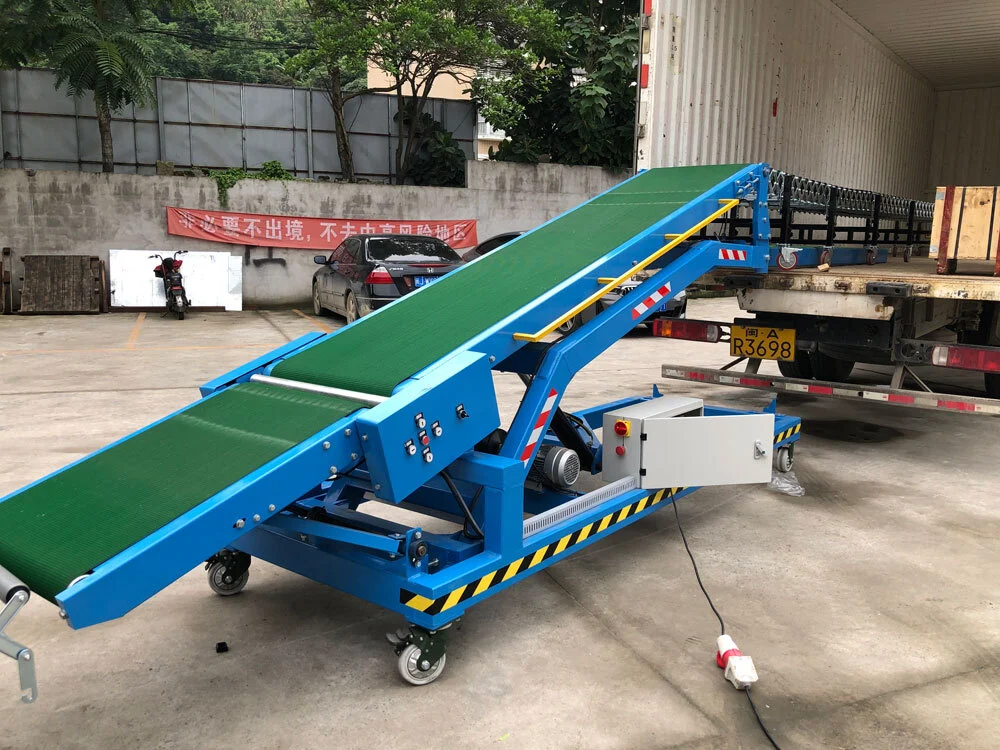 The Best-Selling Dockless Belt Conveyor for truck loading unloading 1
