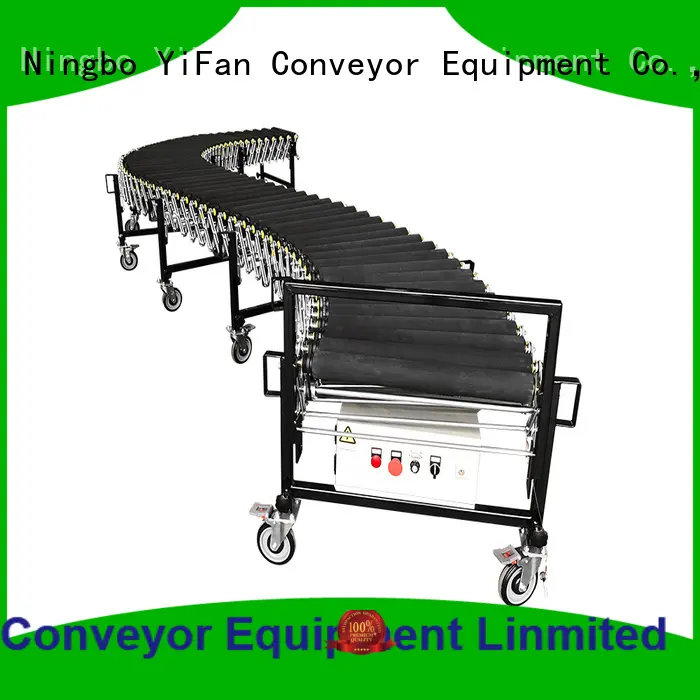 YiFan most popular angled roller conveyor coated for dock 1