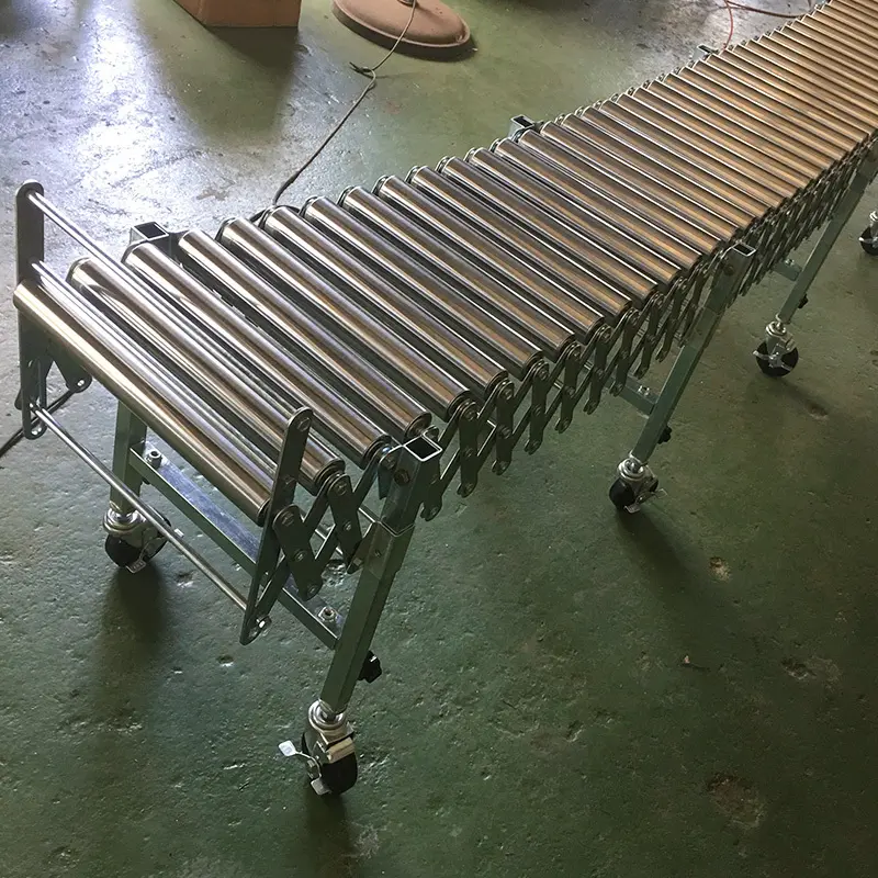 YiFan double flexible gravity roller conveyor directly sale for warehouse logistics 3