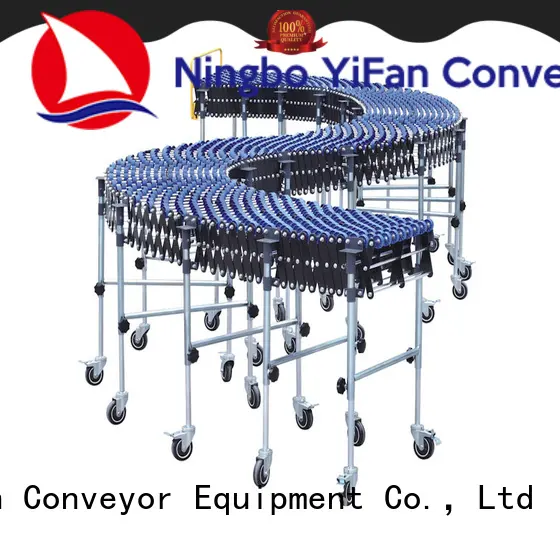 YiFan steel powered skate wheel conveyor top brand for dock 1