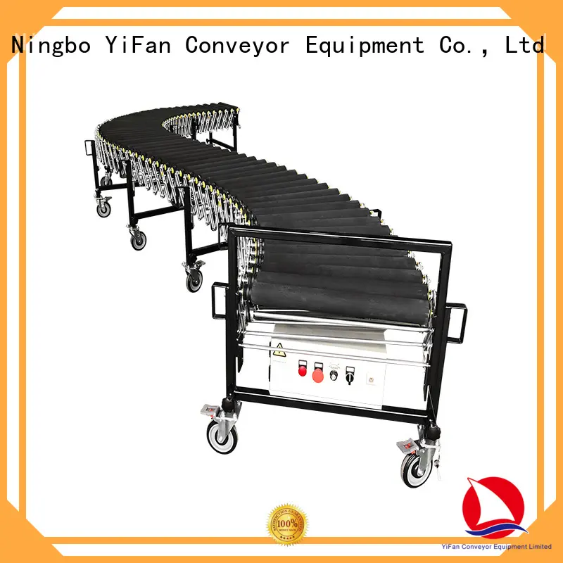 YiFan professional powered flexible conveyor from China for dock 1