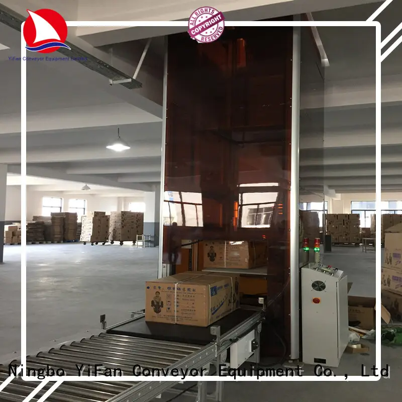 YiFan latest vertical lifting conveyor widely use for storehouse 1