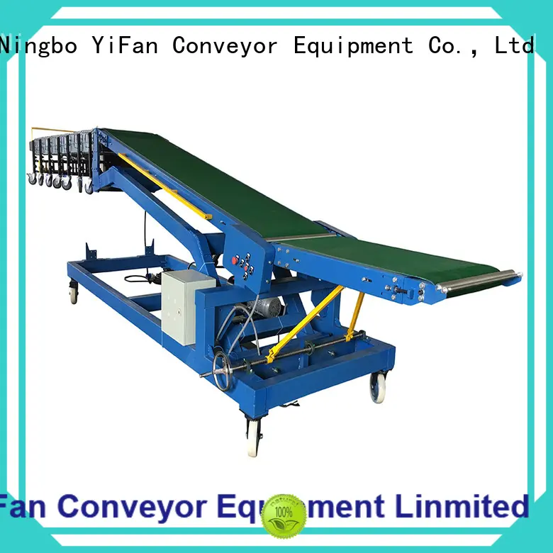 YiFan automatic trailer truck unloader conveyor company for warehouse 1