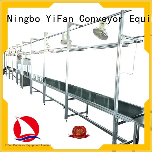 YiFan aluminum belt conveyor with good reputation for daily chemical industry 1