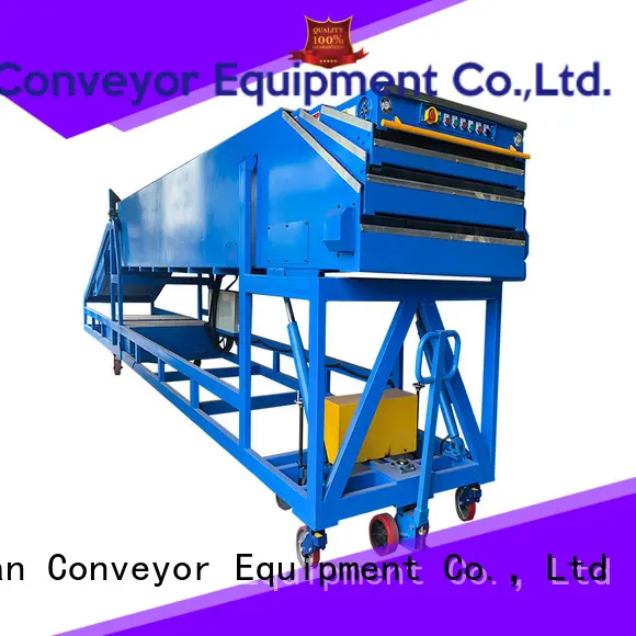 YiFan high performance telescopic belt conveyors widely use for workshop 1