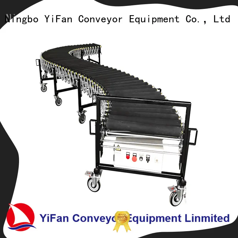 YiFan coated flexible motorized roller conveyor quick transaction for dock 1