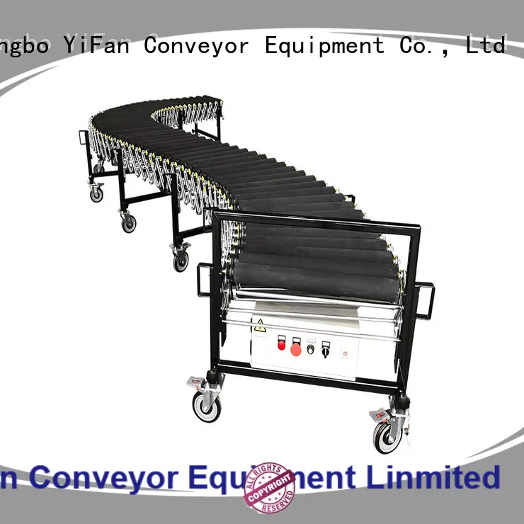 YiFan powered flexible gravity conveyor factory for workshop 1