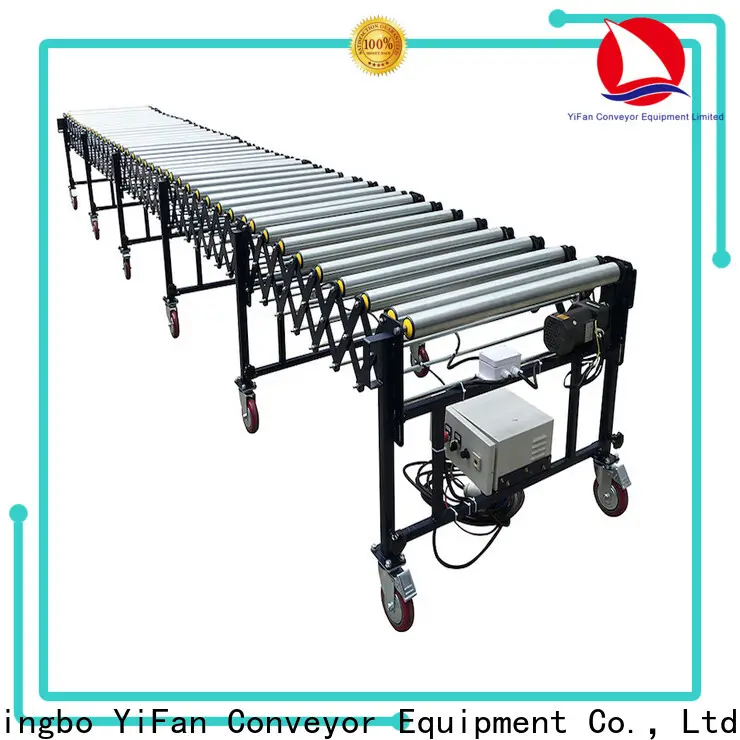 YiFan rubber flexible motorized roller conveyor trader for factory 1