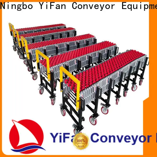 YiFan powered skate wheel conveyor with long service for harbor 1