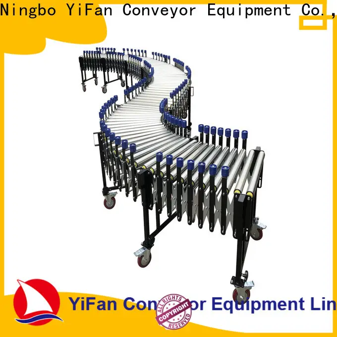 YiFan pvc flexible roller conveyor with good price for warehouse logistics 1
