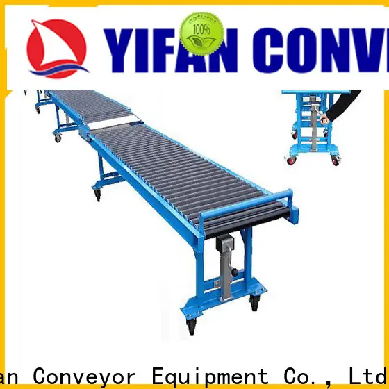 YiFan roller powered roller conveyor export worldwide for workshop 1