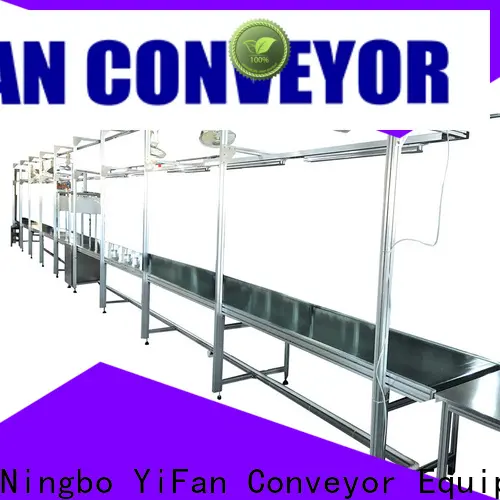 YiFan curve belt conveyor with bottom price for packaging machine 1