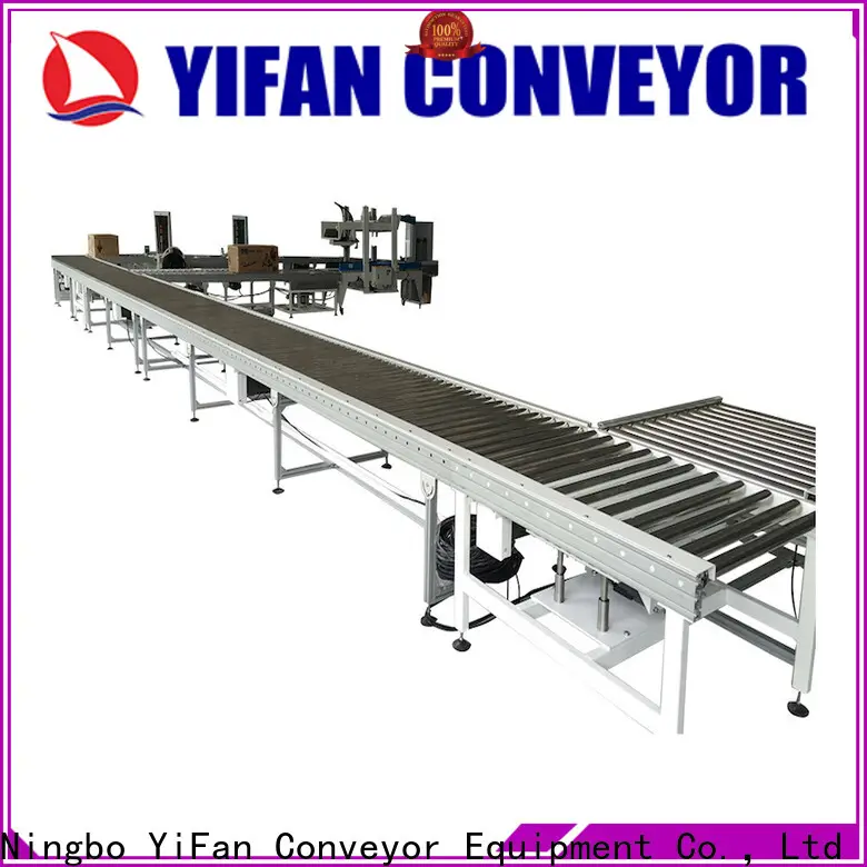 YiFan powered 90 degree curve conveyor company for warehouse 1