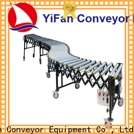 YiFan powered 90 degree roller conveyor for business for warehouse 1