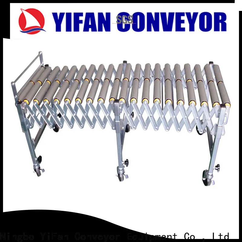 YiFan Conveyor High-quality flexible gravity roller conveyor supply for warehouse logistics 1