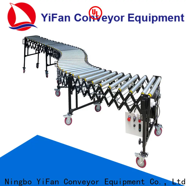 YiFan Conveyor powered movable roller conveyor company for warehouse 1