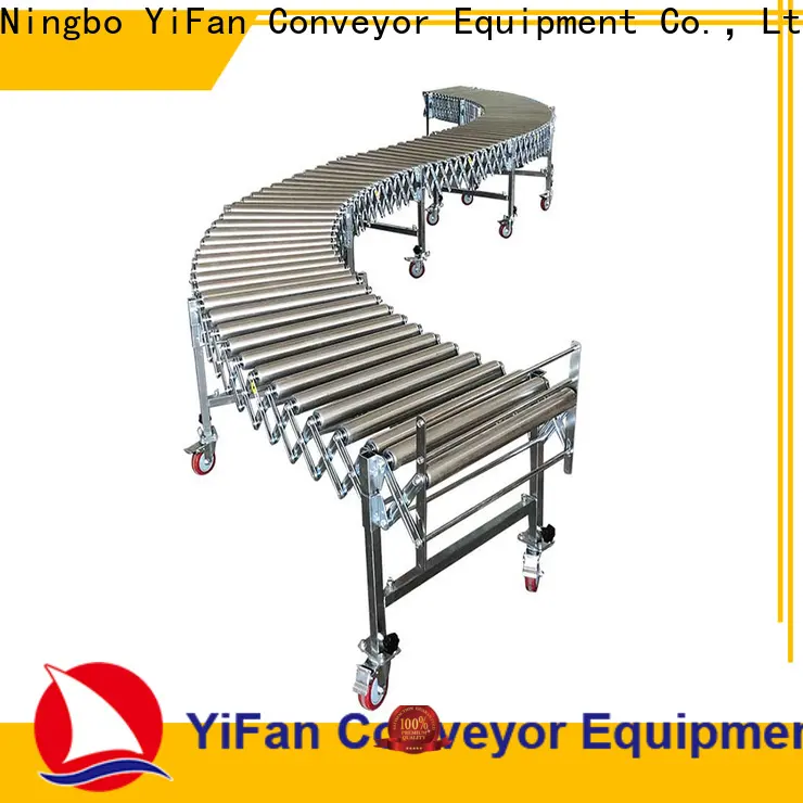 Sistema transportador de rodillos de acero YiFan Conveyor para empresas de logística de almacén 1