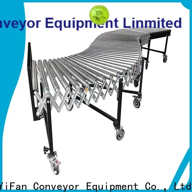 YiFan Conveyor flexible gravity roller conveyor factory for warehouse logistics 1